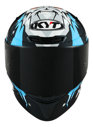 Capacete KYT TT-Course Jaume Masia Winter Test Preto Brilhante Tamanho 60/L
