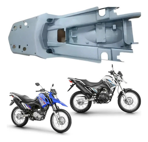 Paralama Traseiro Yamaha Crosser 150 2015 a 2018 Cinza Fosco
