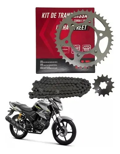 Kit Relação DID sem Retentor Yamaha Fazer 150 2014 a 2025 Factor 150 2016 a 2025 428HS 126L 41/14T