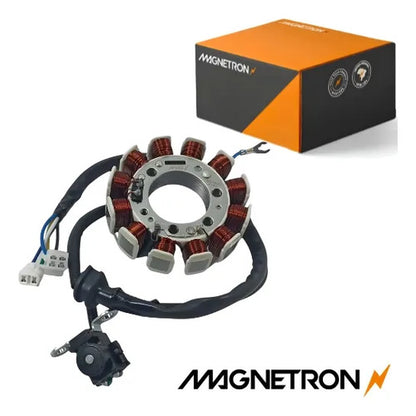 Magneto Estator com Bobina de Pulso Magnetron Yamaha Factor Xtz 125 2006 a 2010