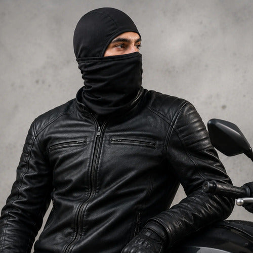 Balaclava Articulada Curtlo Thermoskin Preto Tamanho M