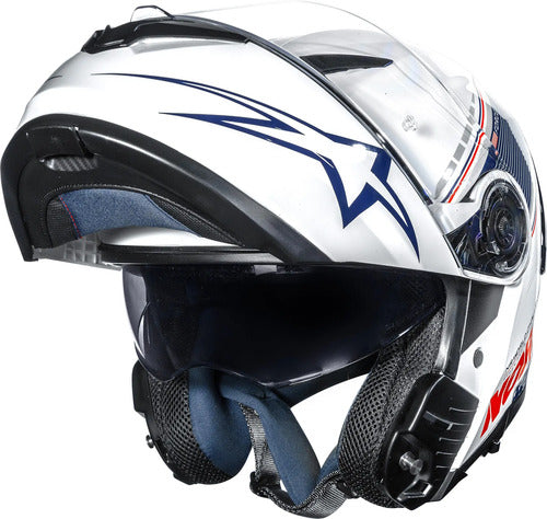 Capacete Escamoteável Norisk Force II Grand Prix USA com Óculos Solar Interno
