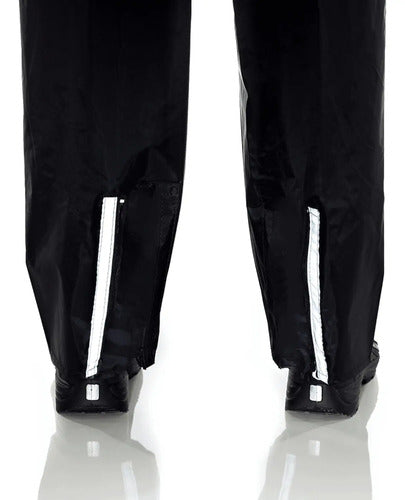 Capa de Chuva Conjunto Pantaneiro Nylon com Gola Feminina Preto Lilás