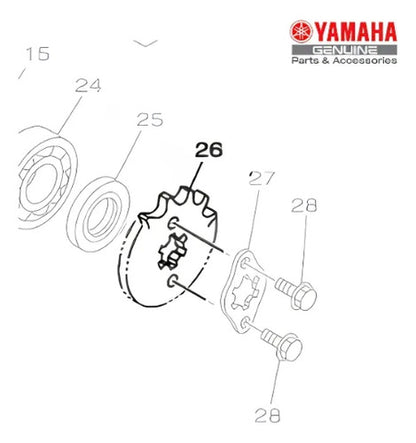 Pinhão de Transmissão Smartfox Yamaha Factor 125 Fazer Factor Crosser 150 14 Dentes