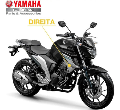 Guia de Ar Aba do Tanque Direita Yamaha Fazer Fz25 250 2018 a 2021 Prata