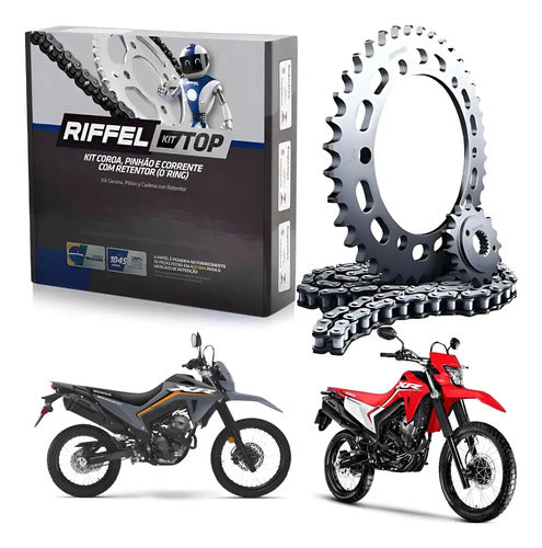 Kit Relação Riffel Top com Retentor Honda Tornado 300 2024 a 2025 520HO 108L 39/14T
