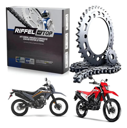 Kit Relação Riffel Top com Retentor Honda Tornado 300 2024 a 2025 520HO 108L 39/14T