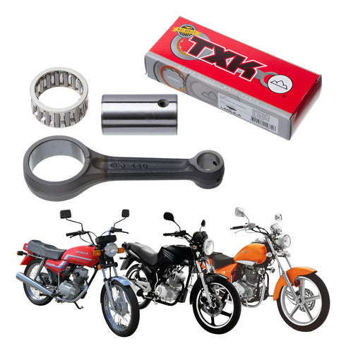 Biela Completa TXK Honda Cg 125 1983 a 1991 Dafra Speed Kansas 150 2008 a 2013