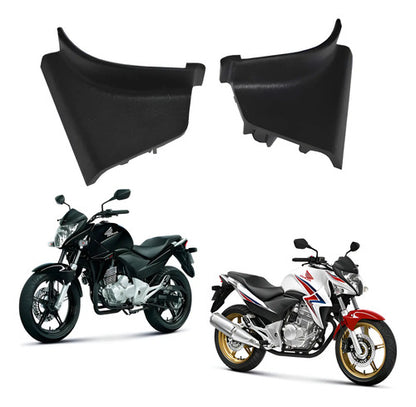 Par de Acabamentos da Rabeta Central Paramotos Honda Cb 300r 2009 em diante Preto