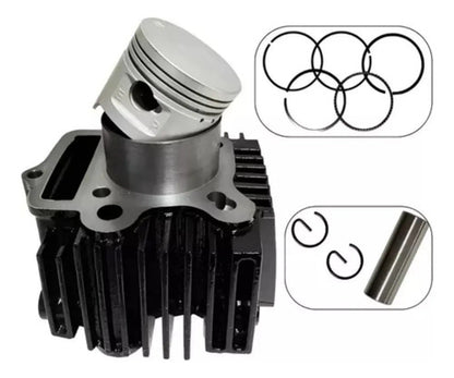 Kit Cilindro Pistão e Anéis Smartfox Honda Biz Pop 100 C100 Dream