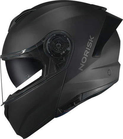 Capacete Escamoteável Norisk Force II Solid com Óculos Solar Interno Preto Fosco