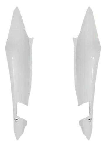 Par de Rabetas Laterais Paramotos Honda Xre 300 2016 a 2018 Branco