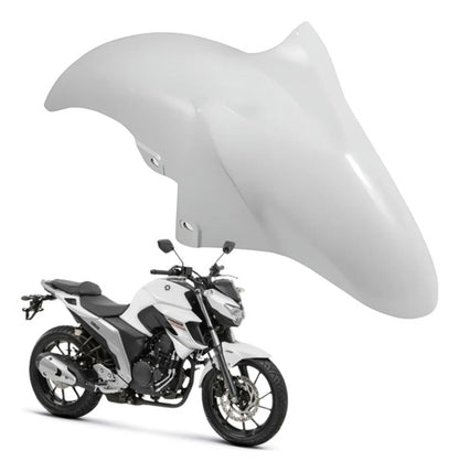 Paralama Dianteiro Paramotos Yamaha Fazer Fz25 250 2018 a 2025 Branco