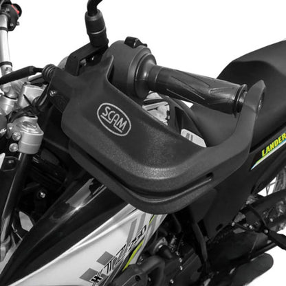 Par de Protetores de Mão Scam Yamaha Lander 250 2007 a 2026 Ténéré 250 2011 a 2018 Preto