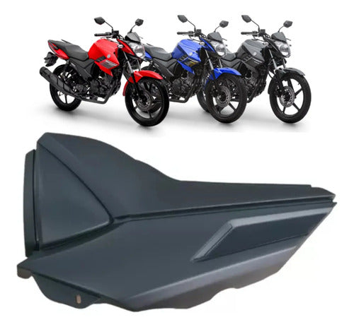 Tampa Lateral Esquerda Yamaha Fazer 150 2016 a 2024 Preto