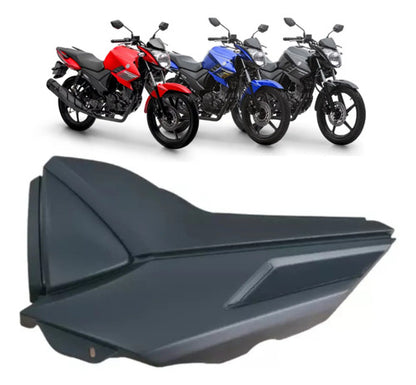 Tampa Lateral Esquerda Yamaha Fazer 150 2016 a 2024 Preto