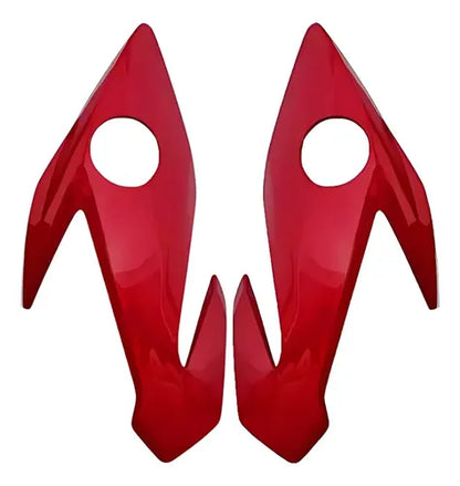 Par de Carenagens Laterais do Farol Paramotos Honda Cg 160 Titan 2016 a 2021 Vermelho Marrakesh