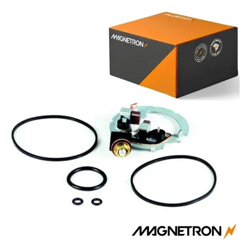 Kit Suporte e Escovas do Motor de Partida Magnetron Honda Bros 150 Yamaha Fazer Lander 250