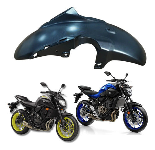 Paralama Dianteiro Yamaha Mt-07 2016 a 2018 Preto Fosco
