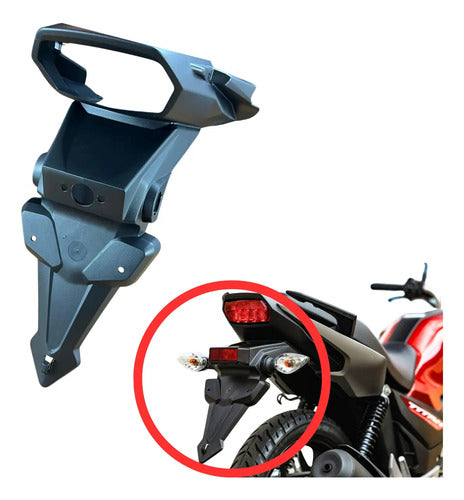 Paralama Traseiro Suporte de Placa Paramotos Honda Cg 160 Titan Fan Start 2025 em diante