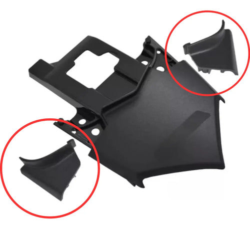 Par de Acabamentos da Rabeta Central Paramotos Honda Cb 300r 2009 em diante Preto