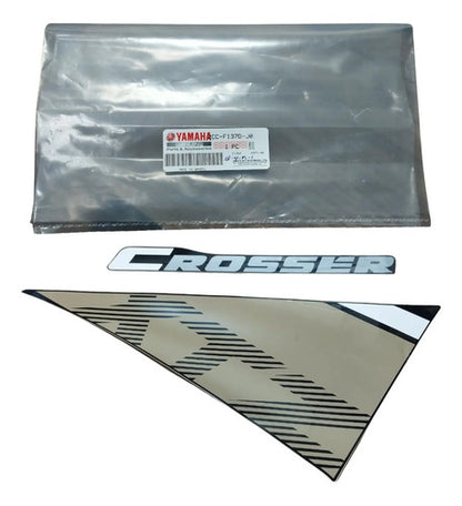 Kit Adesivos da Tomada de Ar Direita Yamaha Crosser 150 2023 a 2024 Bege
