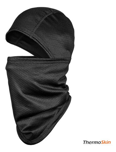 Balaclava Gola Térmica Curtlo Thermoskin Articulada Preto Tamanho G