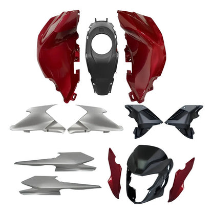 Kit Carenagem Completo Paramotos Honda Cg 160 Titan 2025 em diante Vermelho Perolizado