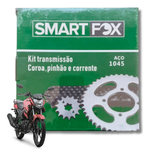 Kit Relação Smartfox sem Retentor Yamaha Fazer Fz15 150 2023 a 2025 428H 128L 41/14T