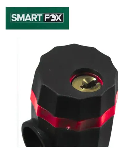 Cadeado Trava com Cabo de Aço Antifurto Smartfox 12 mm x 1,2 m Preto