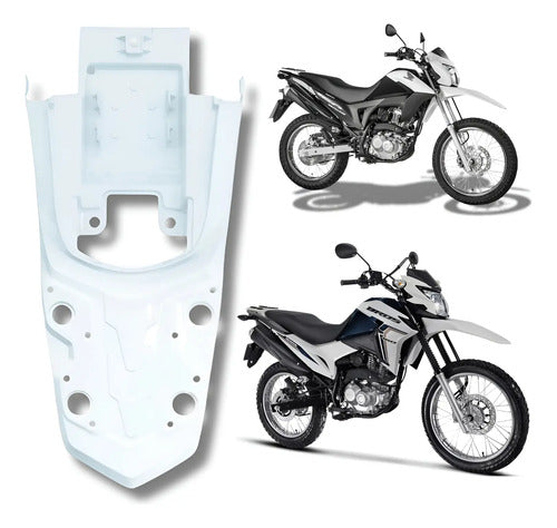 Paralama Traseiro Paramotos Honda Bros 160 2015 a 2022 Branco