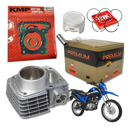 Kit Cilindro Pistão Anéis e Juntas KMP Honda Cg Bros 160 Titan Fan Start 2016 a 2023