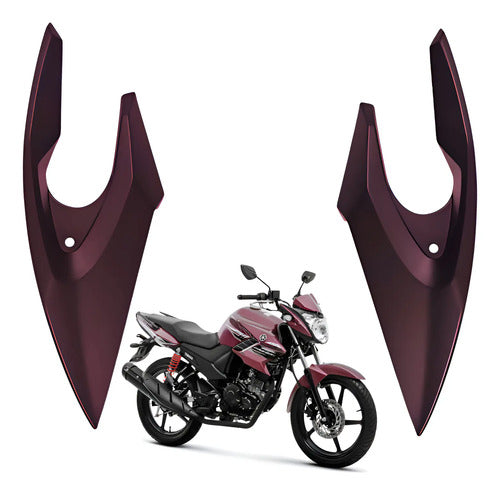 Bananinha Par de Carenagens Laterais do Farol Paramotos Yamaha Fazer 150 2016 a 2018 Magenta
