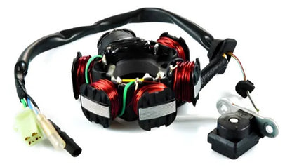 Magneto Estator com Bobina de Pulso Magnetron Honda Pop 100 2007 em diante