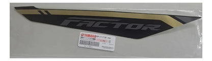 Adesivo da Tampa Lateral Direita Yamaha Factor 150 2024 Preto Dourado