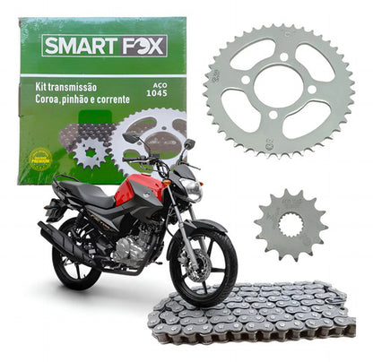 Kit Relação Smartfox sem Retentor Yamaha Factor 125 2016 em diante 428H 126L 43/14T