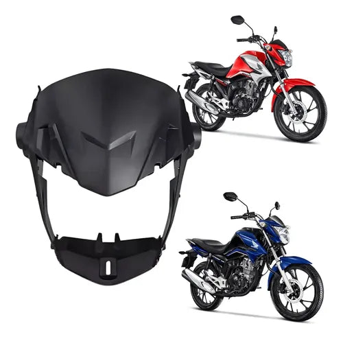 Carenagem do Farol Frontal Paramotos Honda Cg 160 Titan 2022 a 2025 Preto