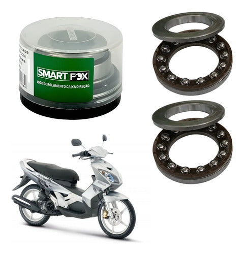 Caixa de Direção com Rolamentos Cônicos Smartfox Yamaha Neo Crypton 115 Factor 125 Dt 180