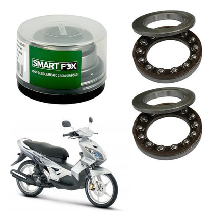 Caixa de Direção com Rolamentos Cônicos Smartfox Yamaha Neo Crypton 115 Factor 125 Dt 180