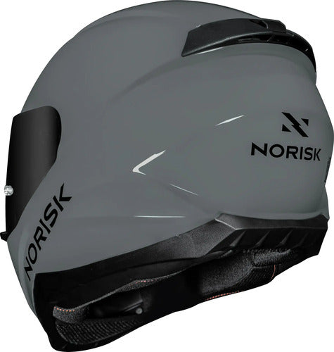 Capacete Norisk Razor Solid Cinza Brilhante