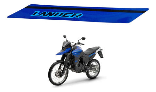 Adesivo da Tampa Lateral Esquerda Yamaha Lander 250 2025 Azul