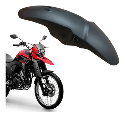 Paralama Dianteiro Inferior Paramotos Yamaha Lander 250 2020 a 2025 Preto Brilhante