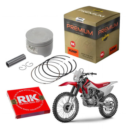Kit Pistão com Anéis KMP Premium Honda Crf 230f 2007 a 2020 3,00 mm