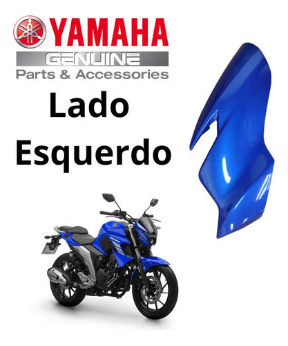 Bananinha Carenagem Lateral do Farol Esquerda Yamaha Fazer Fz25 250 2021 a 2023 Azul