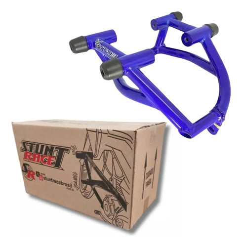 Protetor de Motor Stunt Race Cage Yamaha Mt-03 2016 a 2025 Azul Metálico