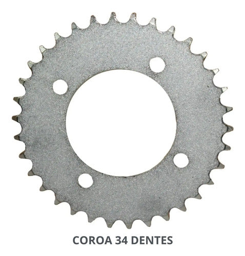 Kit Relação Smartfox com Retentor Honda Pop 100 Biz 125 428OH 106L 34/14T