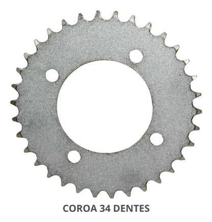 Kit Relação Smartfox com Retentor Honda Pop 100 Biz 125 428OH 106L 34/14T
