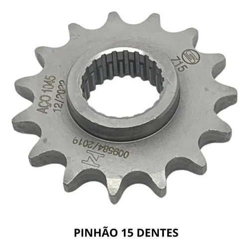 Kit Relação Smartfox com Retentor Yamaha Fazer 250 2006 a 2017 428OH 132L 45/15T