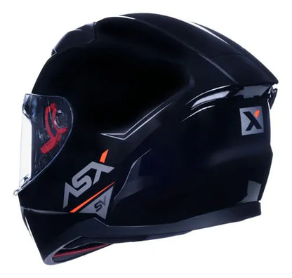 Capacete ASX City SV Solid com Óculos Solar Interno Preto Grafite Brilhante Tamanho 54/XS