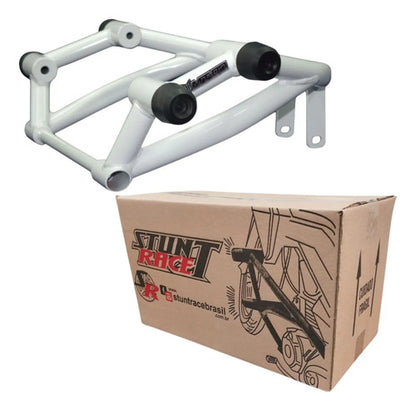 Protetor de Motor Stunt Race Cage Yamaha Mt-07 2015 a 2025 Branco